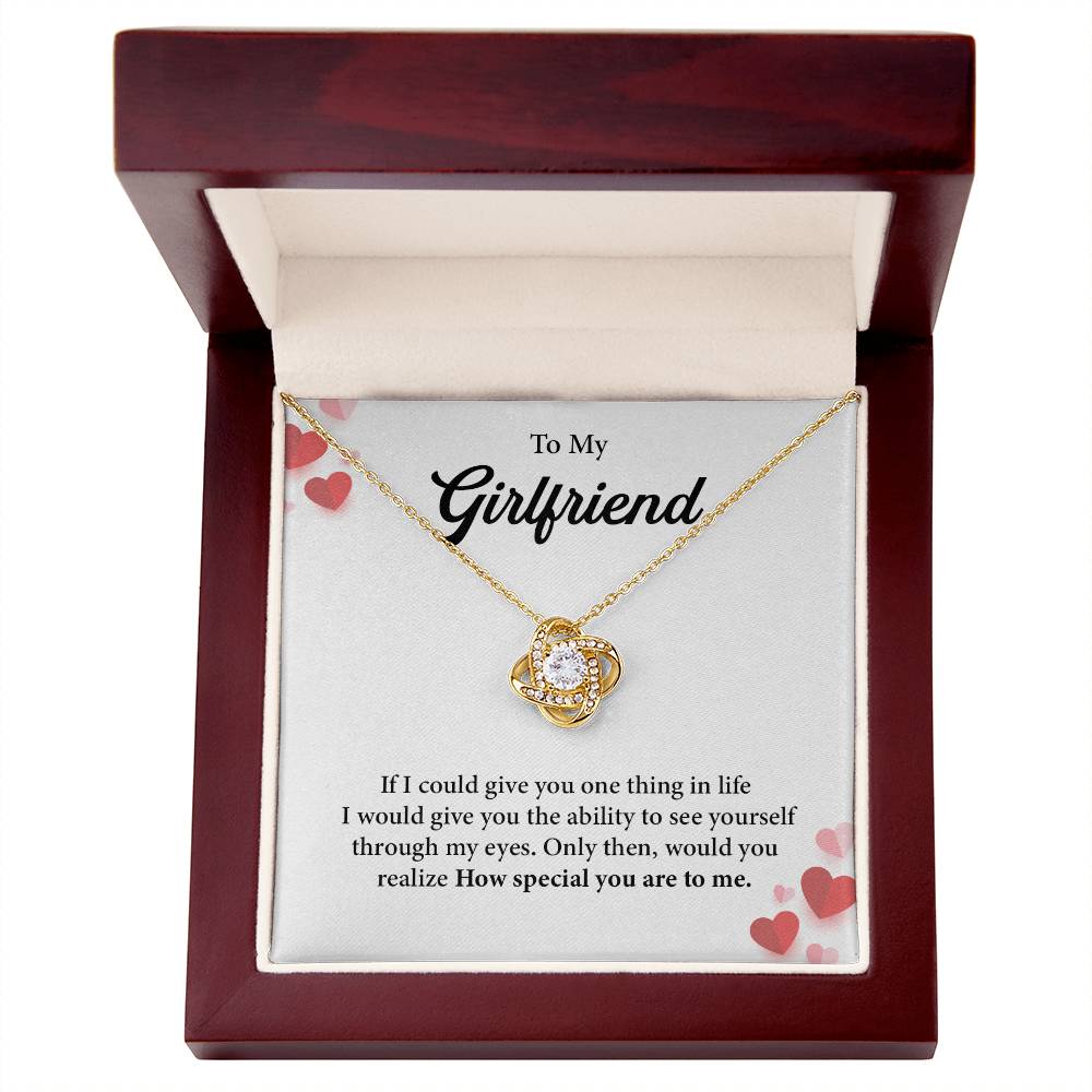 Meaningful Necklace Gift for Girlfriend with Love Card