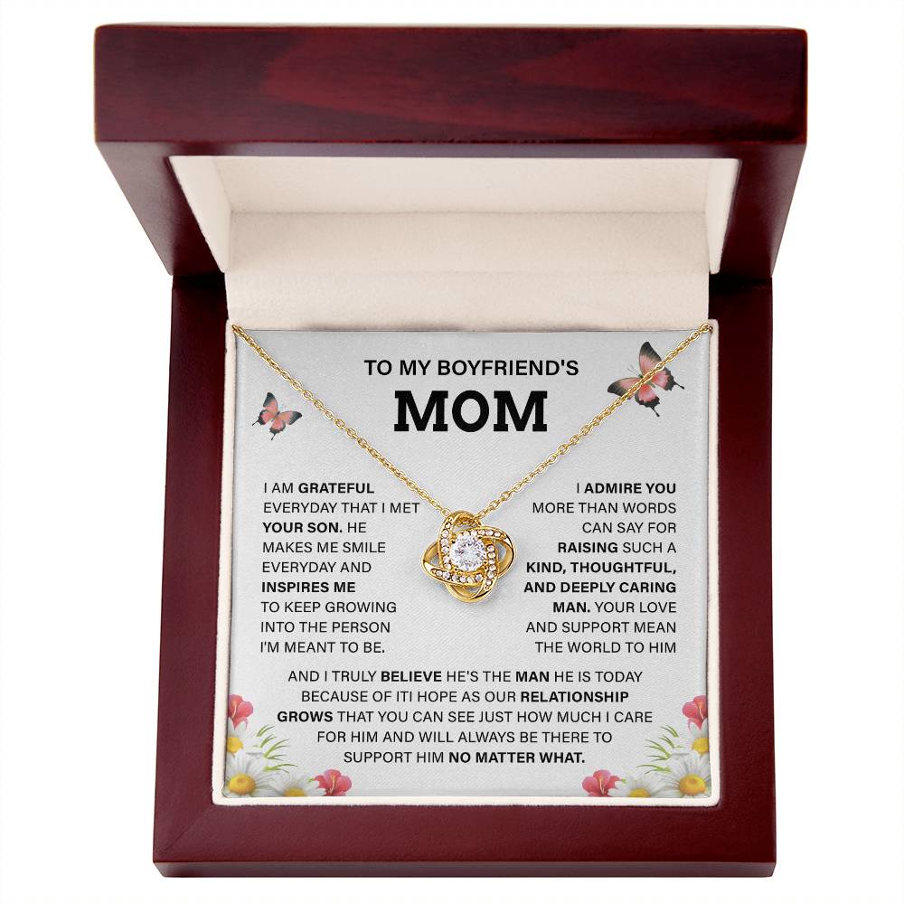 Boyfriend Mom Necklace Gift – Message Card Box