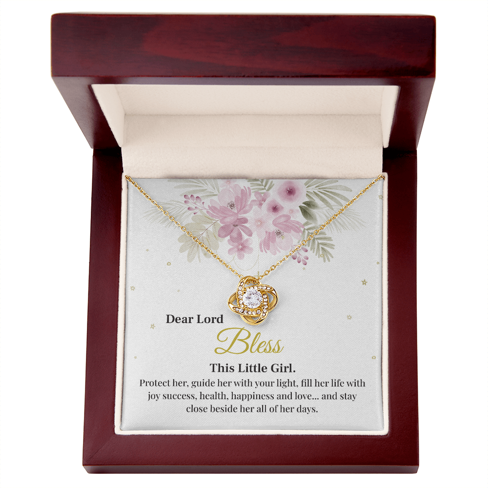 Blessing Pendant For Little Girl Necklace