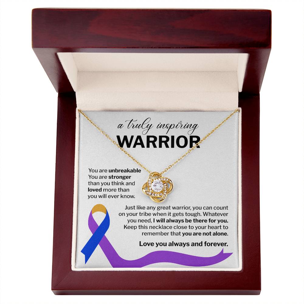 Inspiring Warrior Necklace Gift with Message Card