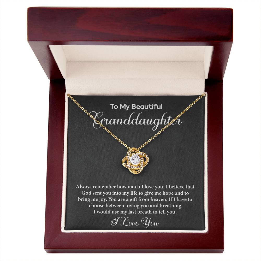 Granddaughter Gift from Grandma I Love You Necklace