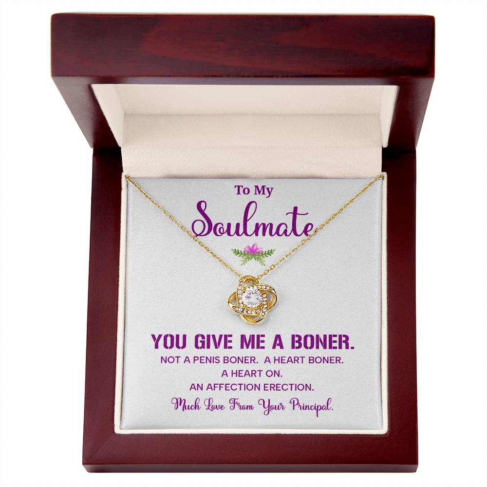 Funny Soulmate Necklace Gift from Principal