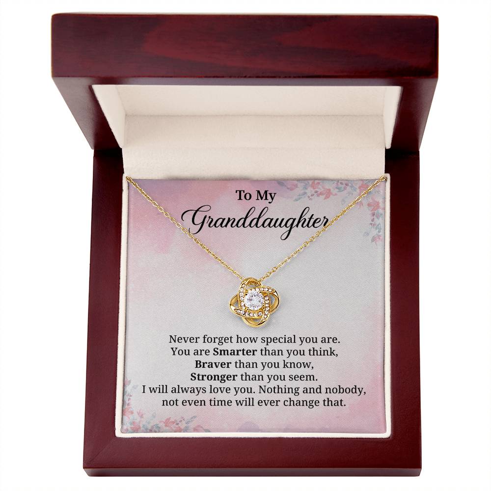 Granddaughter Necklace Gift With Empowering Message