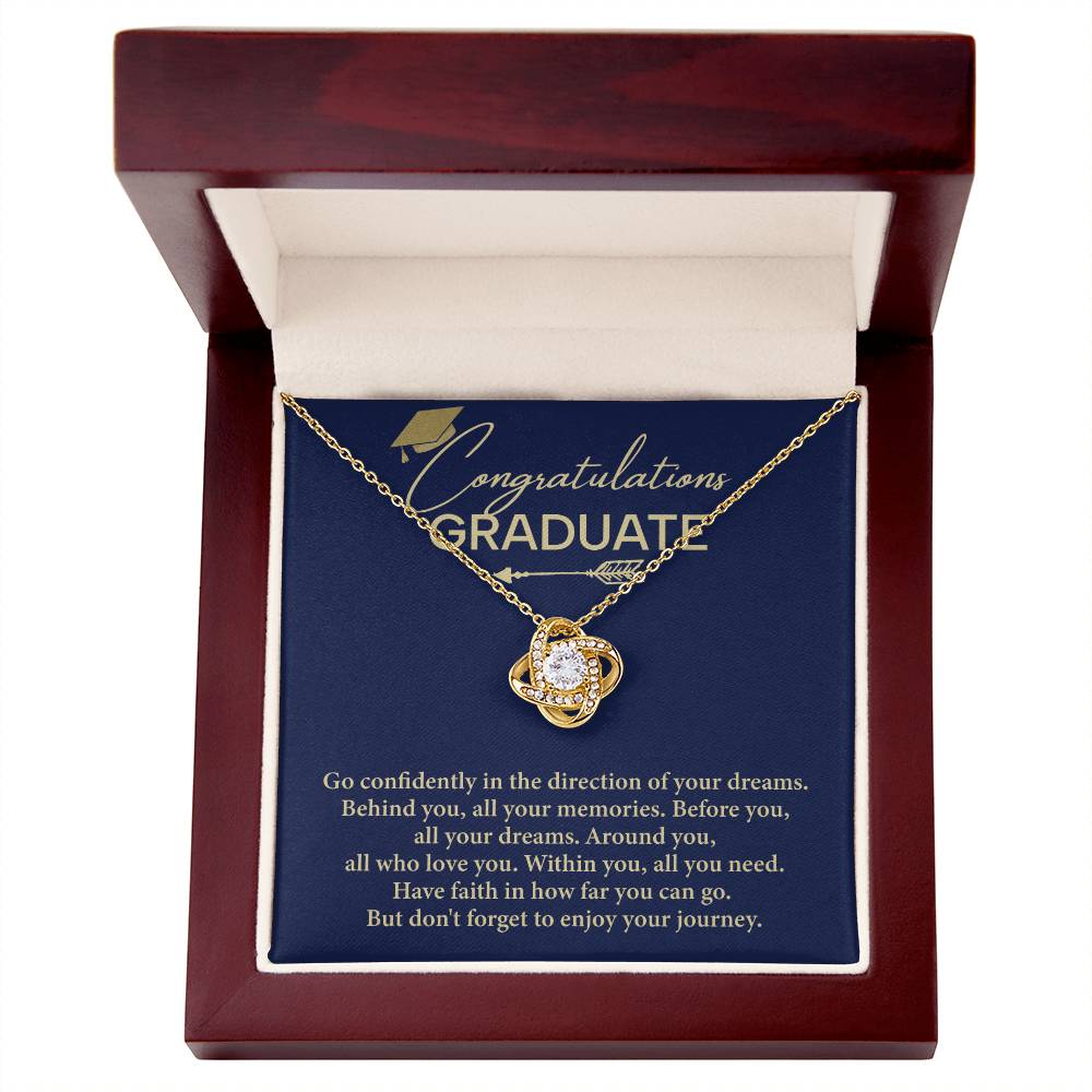 Graduation Necklace Gift For Women With Message Card