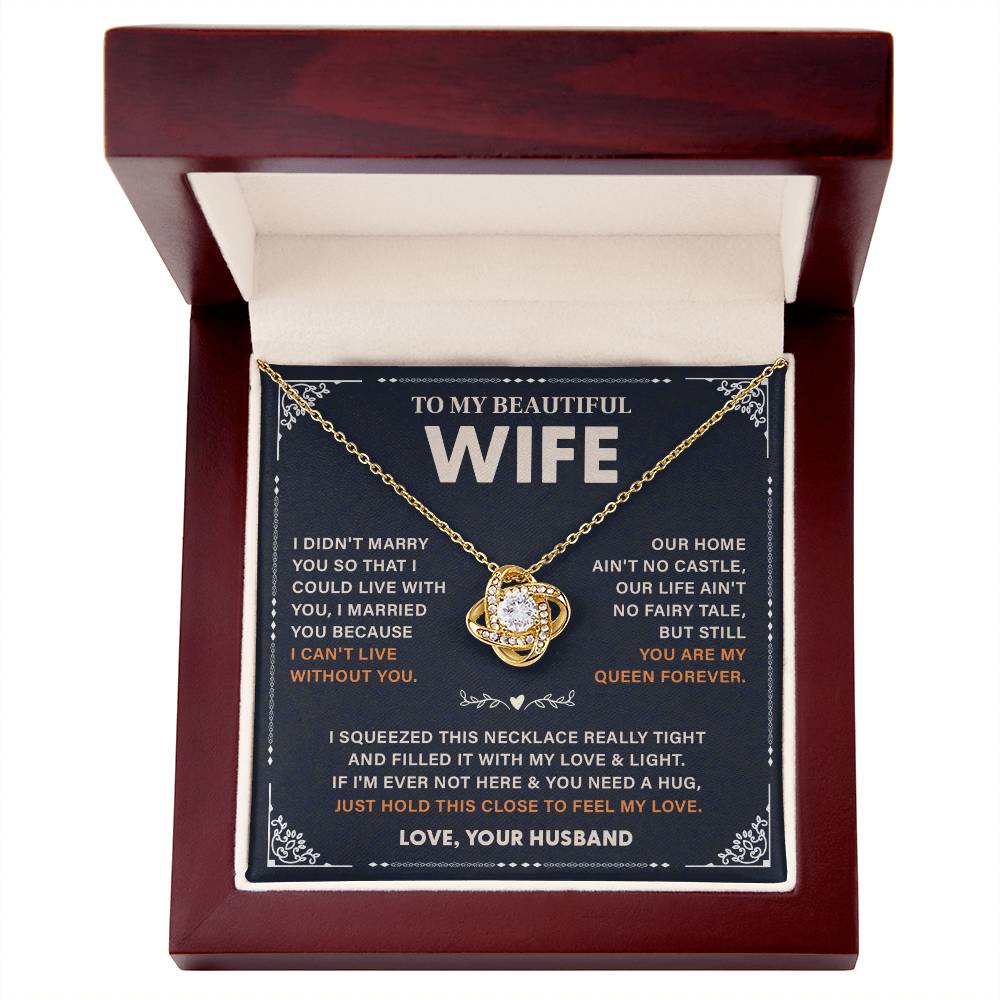 Wife Necklace Gift – Love Message from Husband
