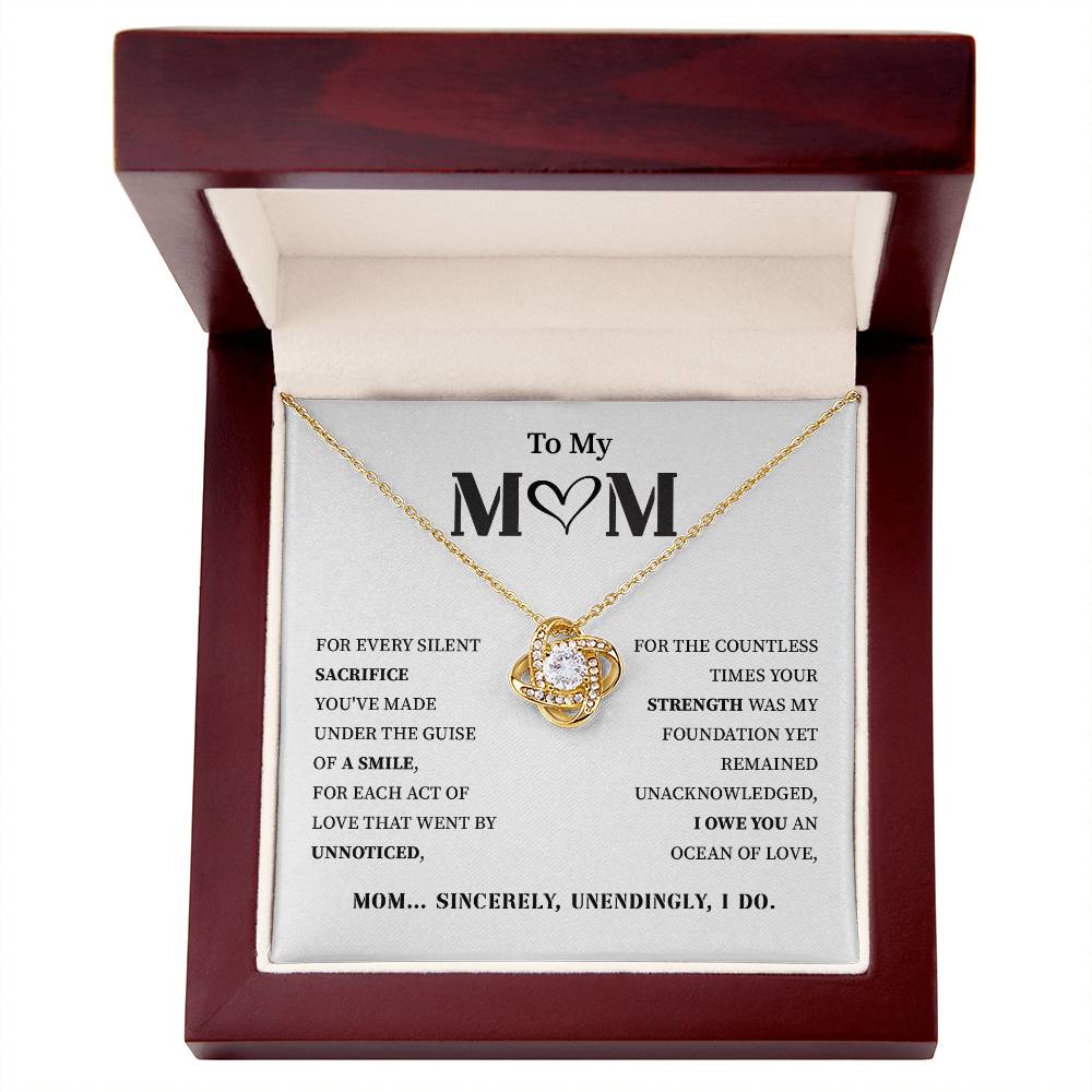 To My Mom Beautiful Necklace In Premium Gift Box