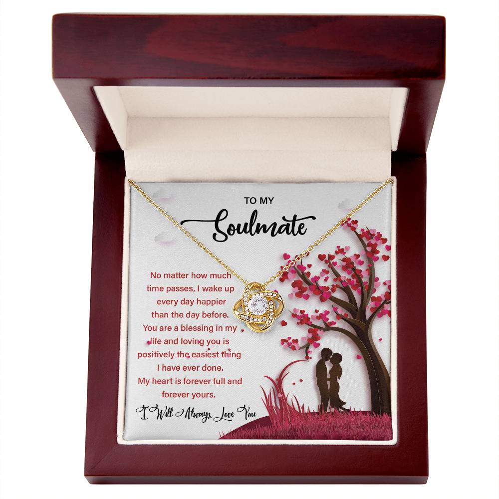 Soulmate Gift Necklace for Her – Message Card Box