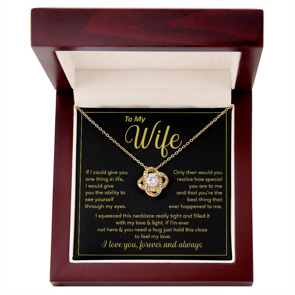 Wife Necklace Gift – See Yourself Through My Eyes