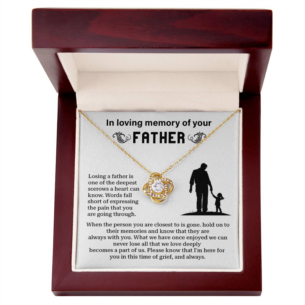 In Loving Memory Of Your Father Memorial Necklace Gift Sentimental Jewelry For Loss Of Father Emotional Keepsake For Remembrance Jewelry Gift For Memorial Special Gift For Grieving Family Unique Gift For Remembrance Emotional Connection Necklace