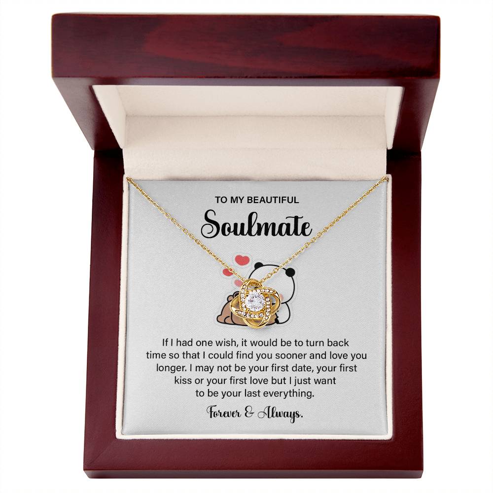 Soulmate Gift Necklace for Her – with Message Card