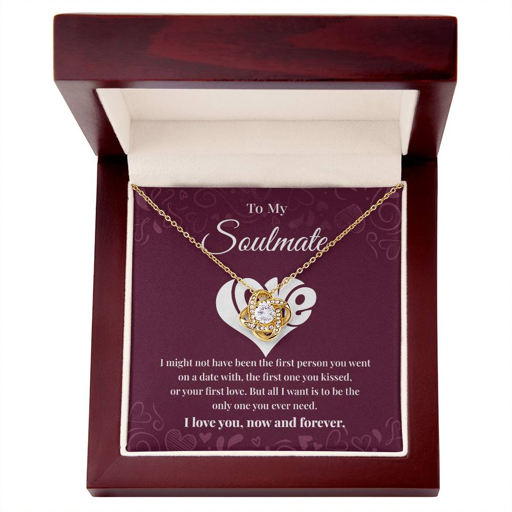 Soulmate Necklace Gift for Her with Message Card