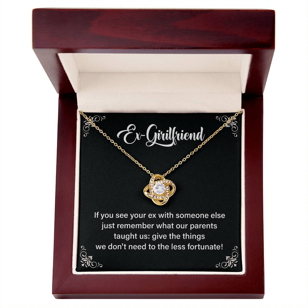 Funny Necklace Gift for Ex-Girlfriend with Card Box
