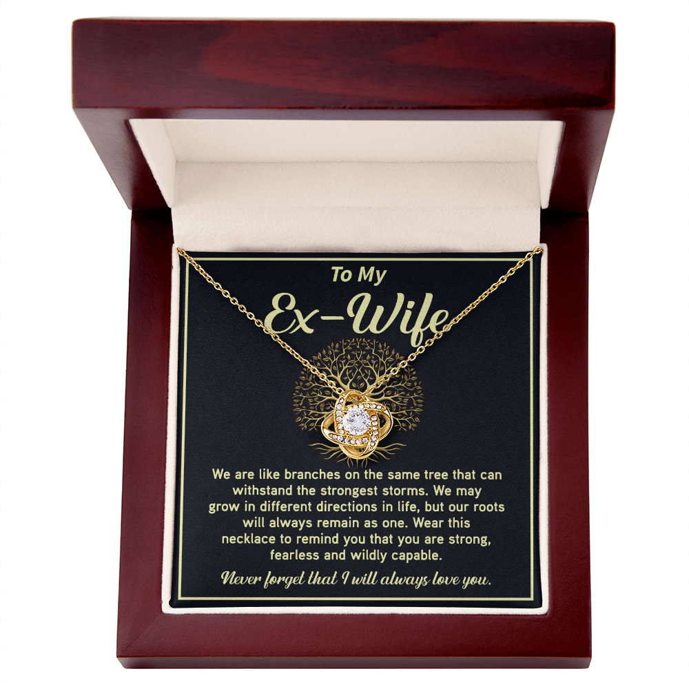 Strong Bond Necklace Gift for Ex-Wife with Hearffelt Note