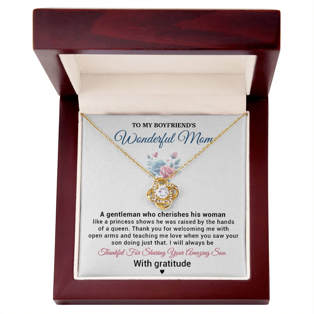 Boyfriend’s Mom Gift from Girlfriend – Appreciation Jewelry for Future Mother-in-Law