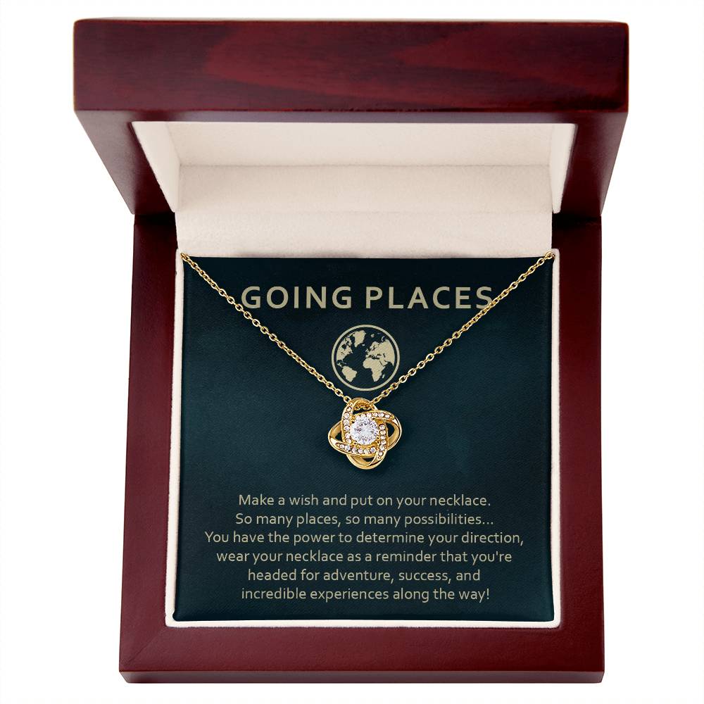 Adventure Awaits Necklace Gift – Going Places Card Insert