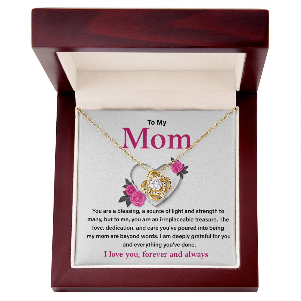 Mother Necklace Gift from Daughter with Gift Card