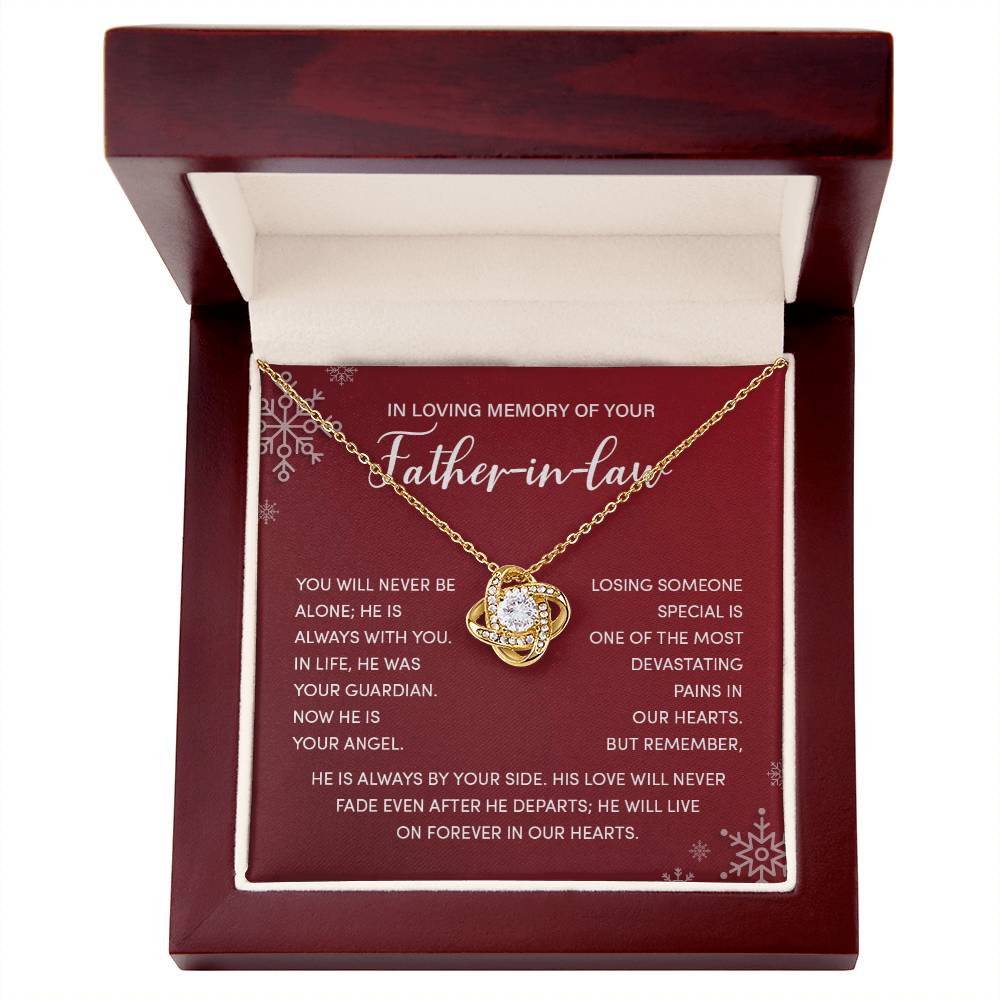 Christmas Memorial Necklace for Father-in-Law