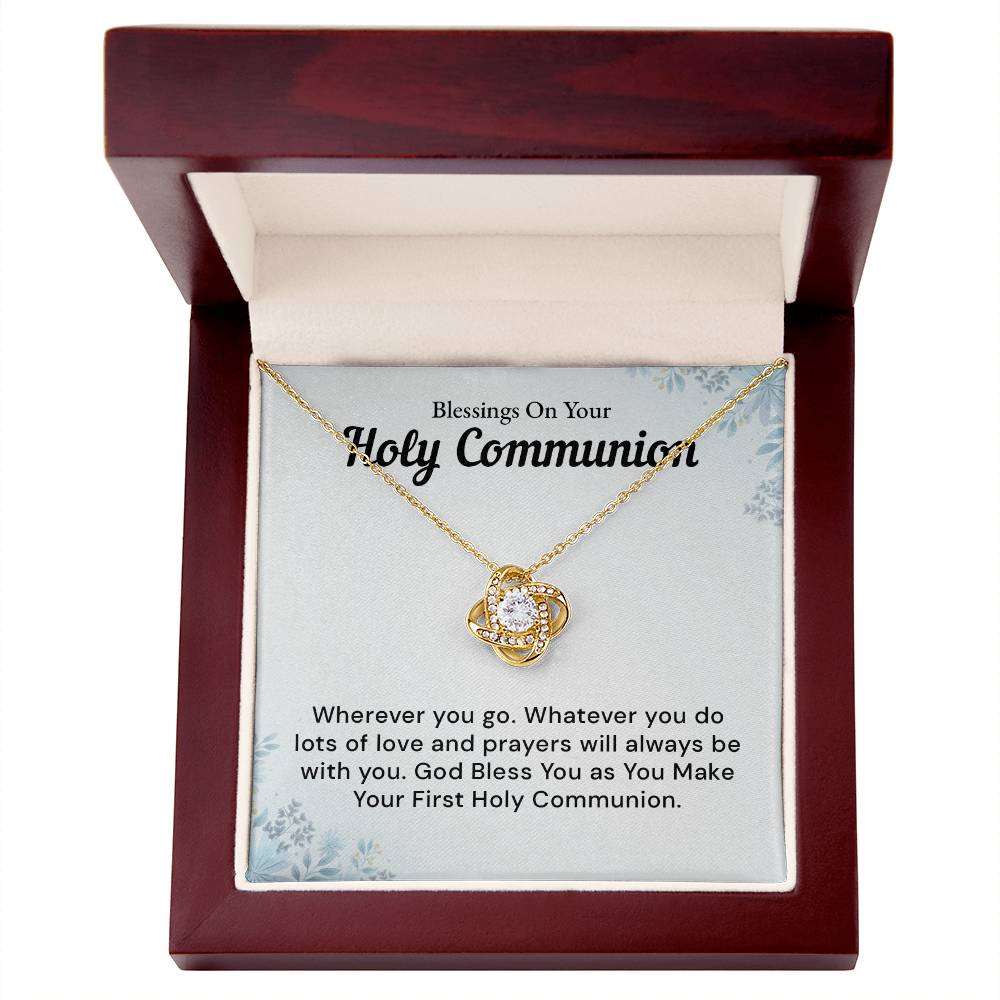 Blessing On your Holy Communion Necklace, God Bless You