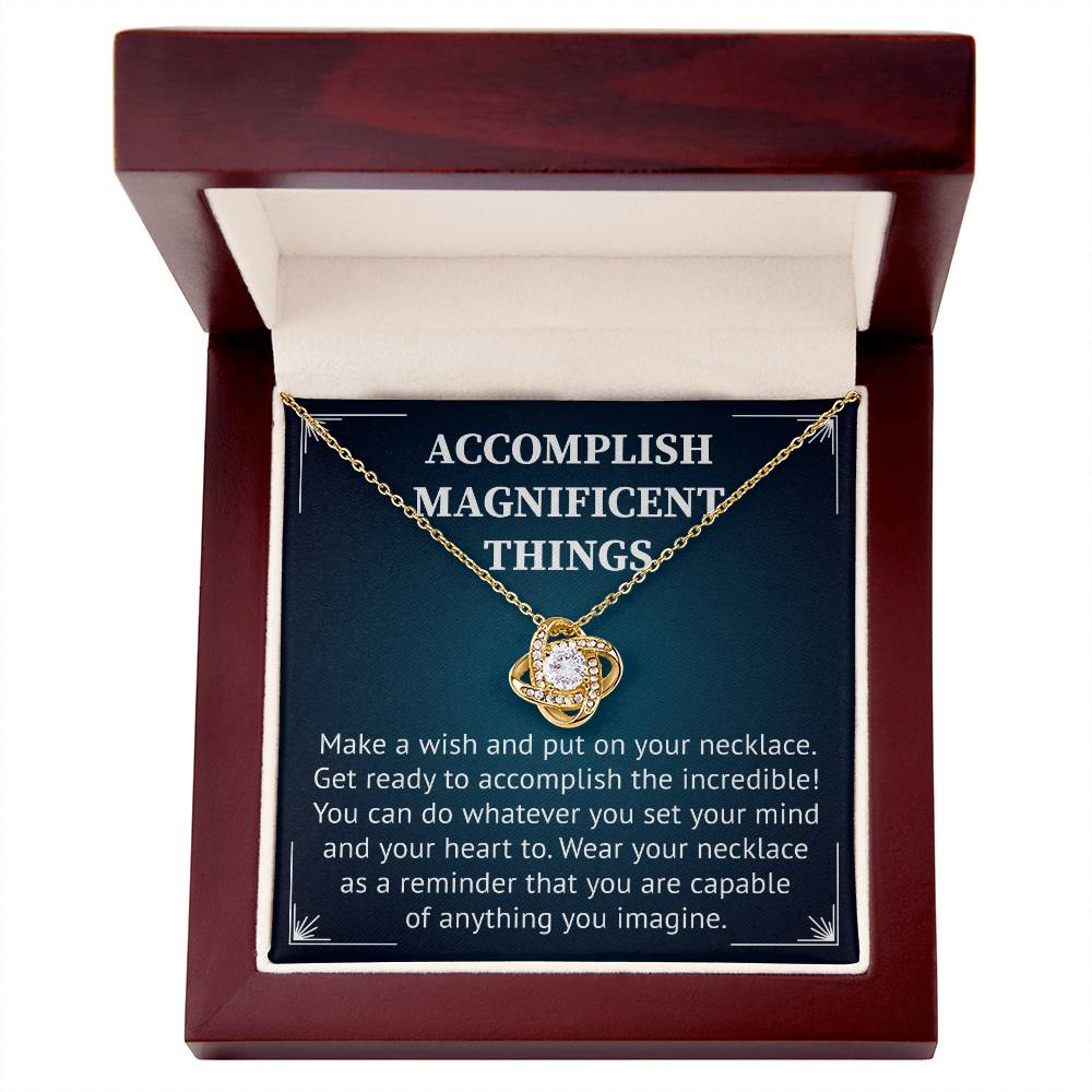 Accomplish Magnificent Things Necklace For Best Friend, Happy Friendshipday Necklace.