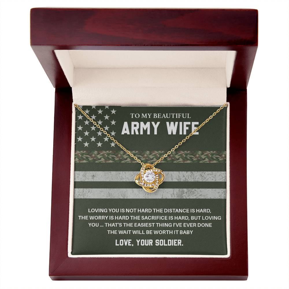 Army Wife Gift from Soldier – With Message Card