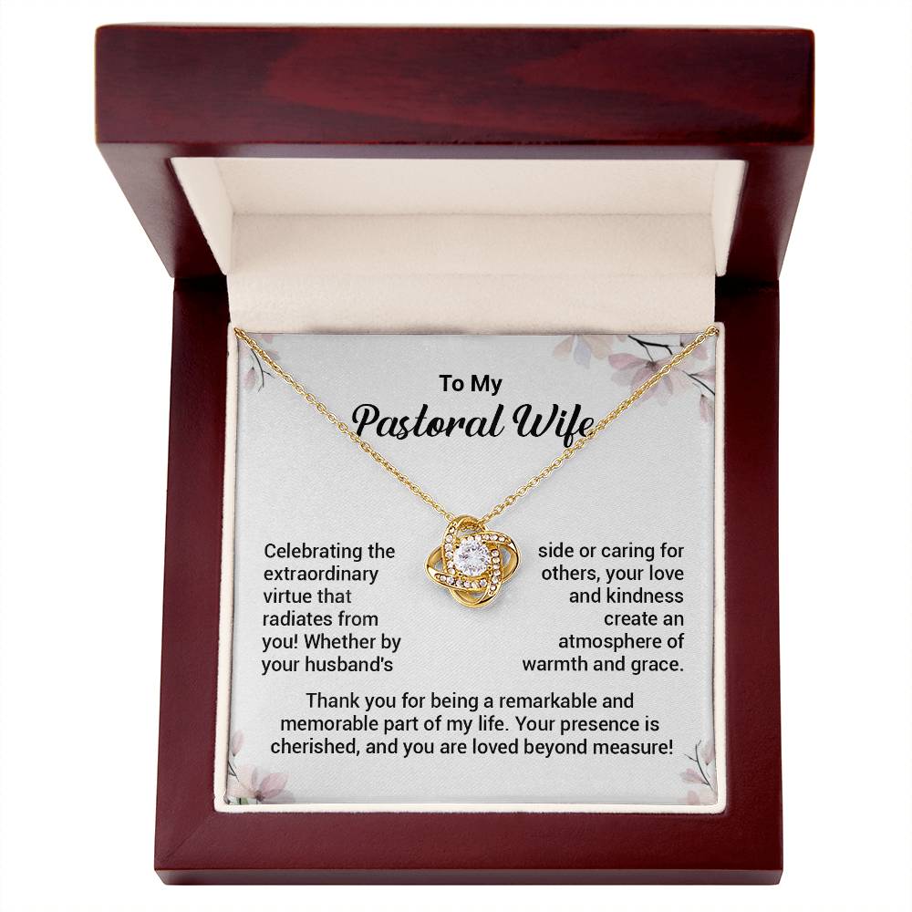 Christian Gift for Pastor’s Wife – Love Knot Necklace