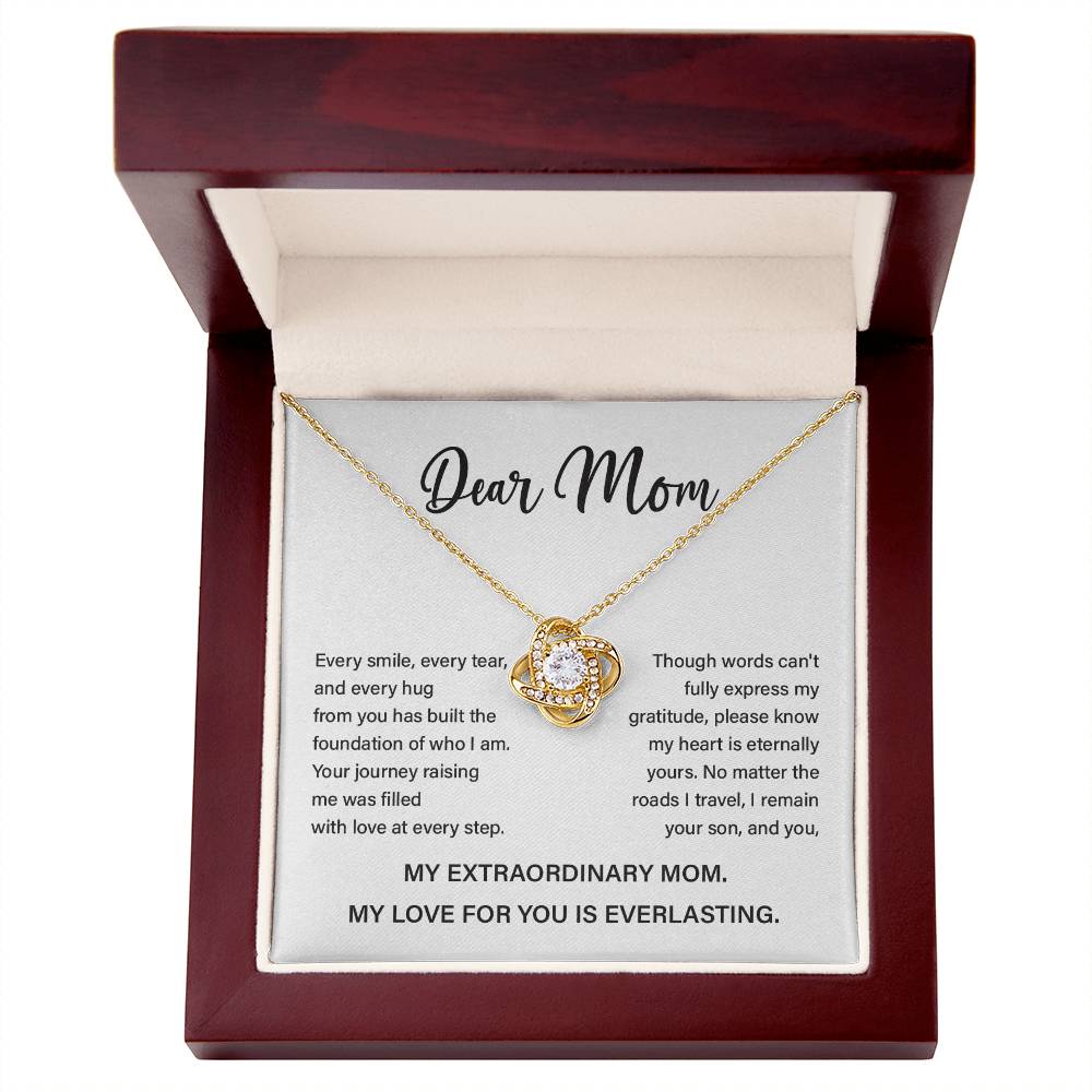 Necklace with Everlasting Love Message for Mom