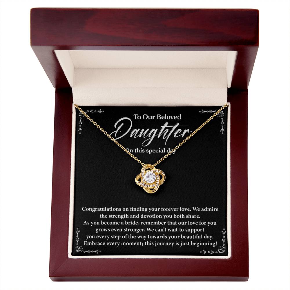 Daughter Wedding Gift from Parents – Necklace & Card