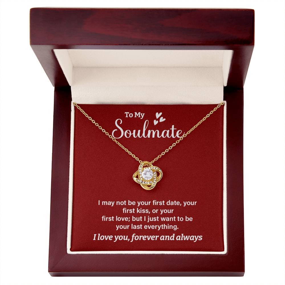 Soulmate Necklace Gift for Her – Romantic Message Box