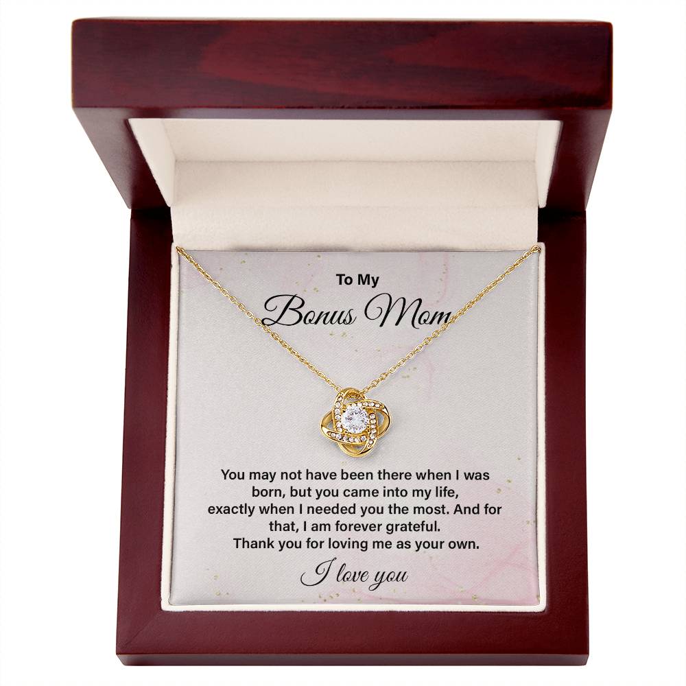 Bonus Mom Necklace Gift from Stepchild with Message
