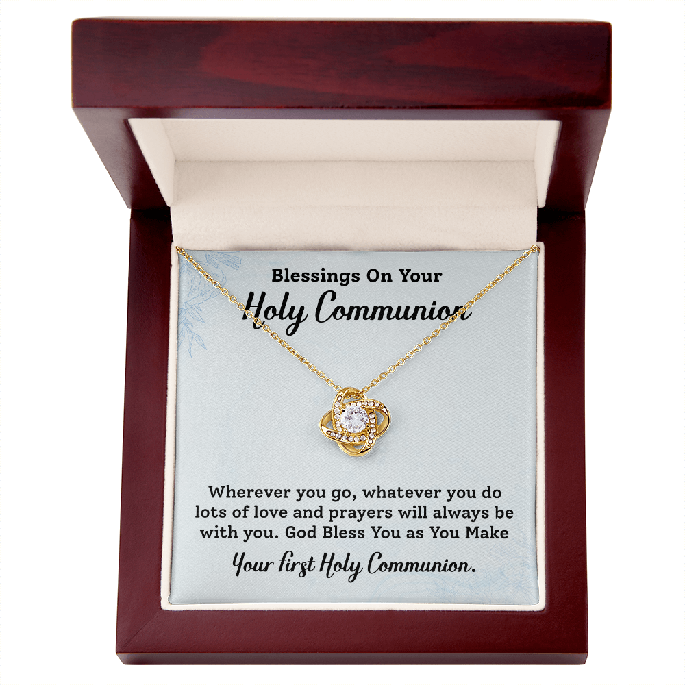 Blessing On Your Holy Communion Necklace Gift.