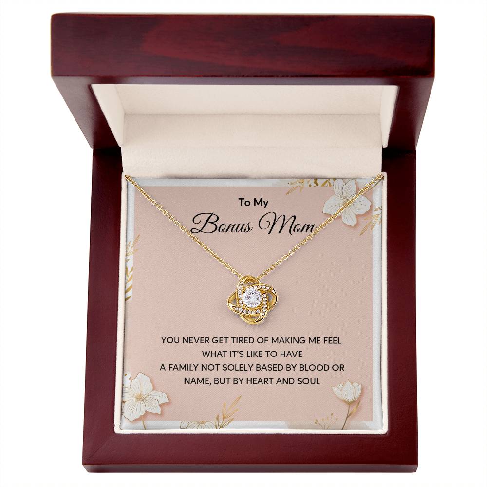 Bonus Mom Necklace Gift With Message Card