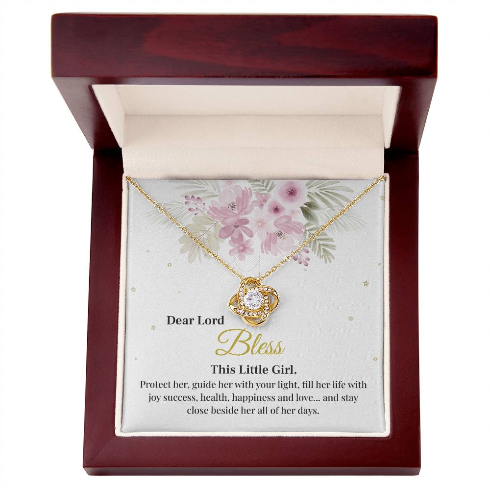 Blessing Necklace for Little Girl with Gift Box