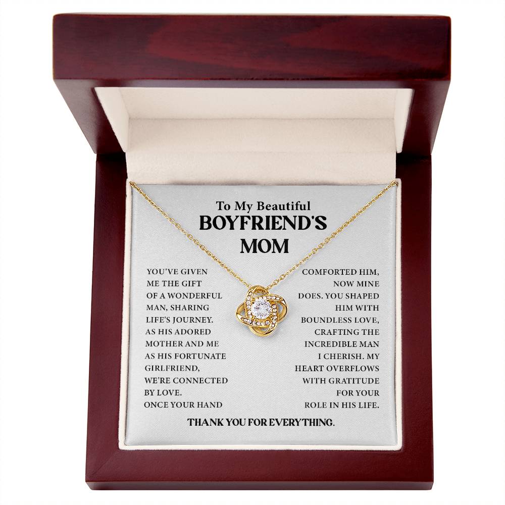 To My Beautiful Boyfriend's Mom Beautiful Boyfriend’s Mom Necklace Gift Necklace From Girlfriend To Boyfriend’s Mom Thoughtful Gift For Boyfriend’s Mom Unique Gift For Boyfriend’s Mom Meaningful Gift For Boyfriend’s Mom