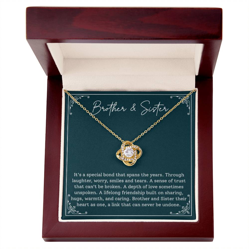 Brother & Sister - Heartfelt Gift, Emotional Keepsake Celebrating Lifelong Bond, Unbreakable Love And Friendship Token