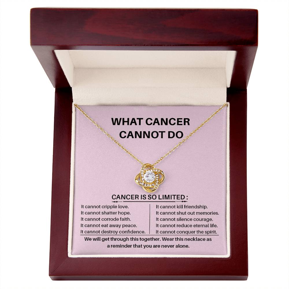 What Cancer Cannot Do Cancer Awareness Necklace Strength And Resilience Necklace Love And Hope Necklace Supportive Gift For Cancer Fighters Empowerment Jewelry For Survivors Necklace For Uplifting Spirits Breast Cancer Necklace For Soulmate