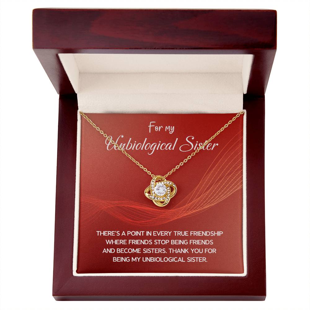 Best Friend Necklace Gift – For My Unbiological Sister