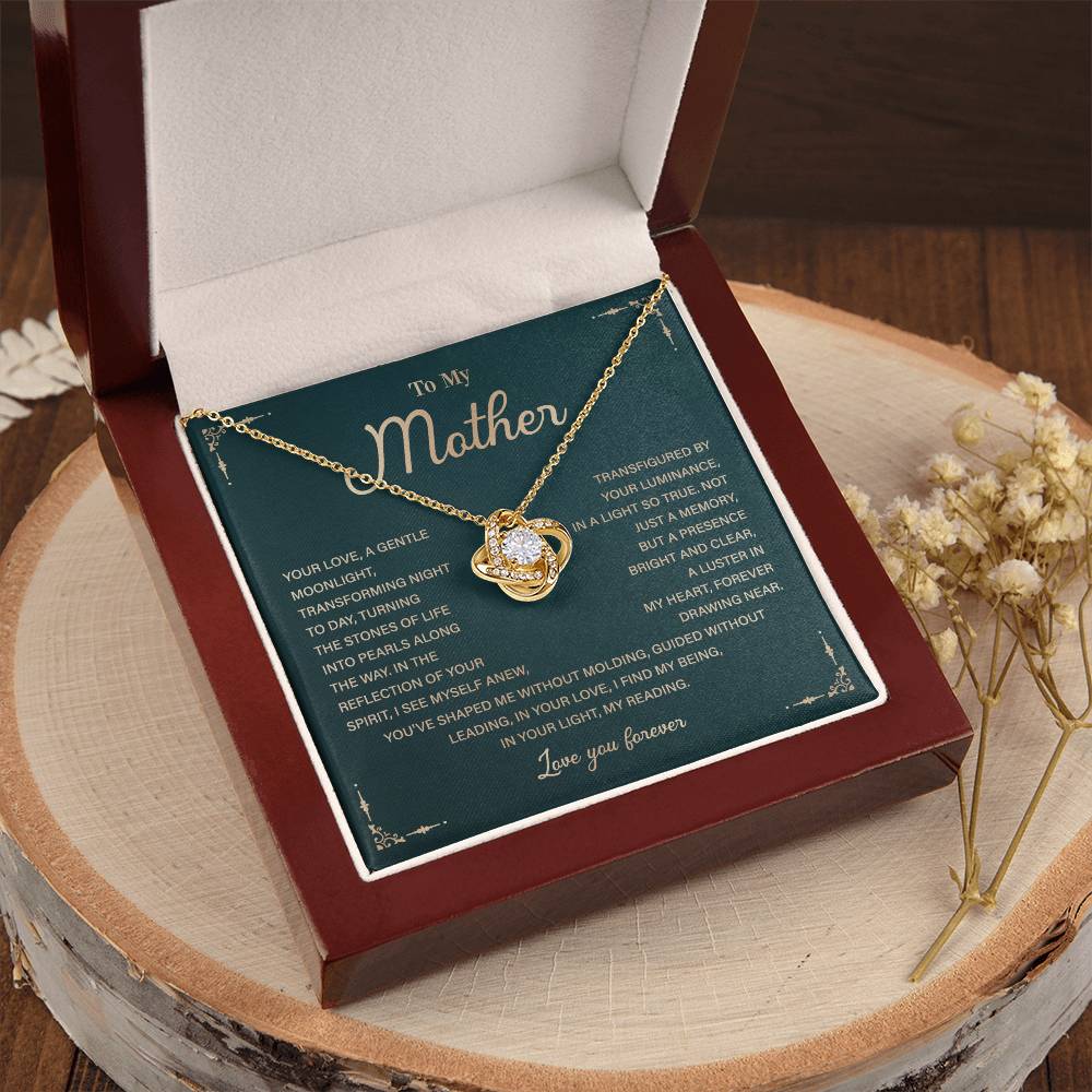 To My Mother Necklace Gift with Heartfelt Message Card