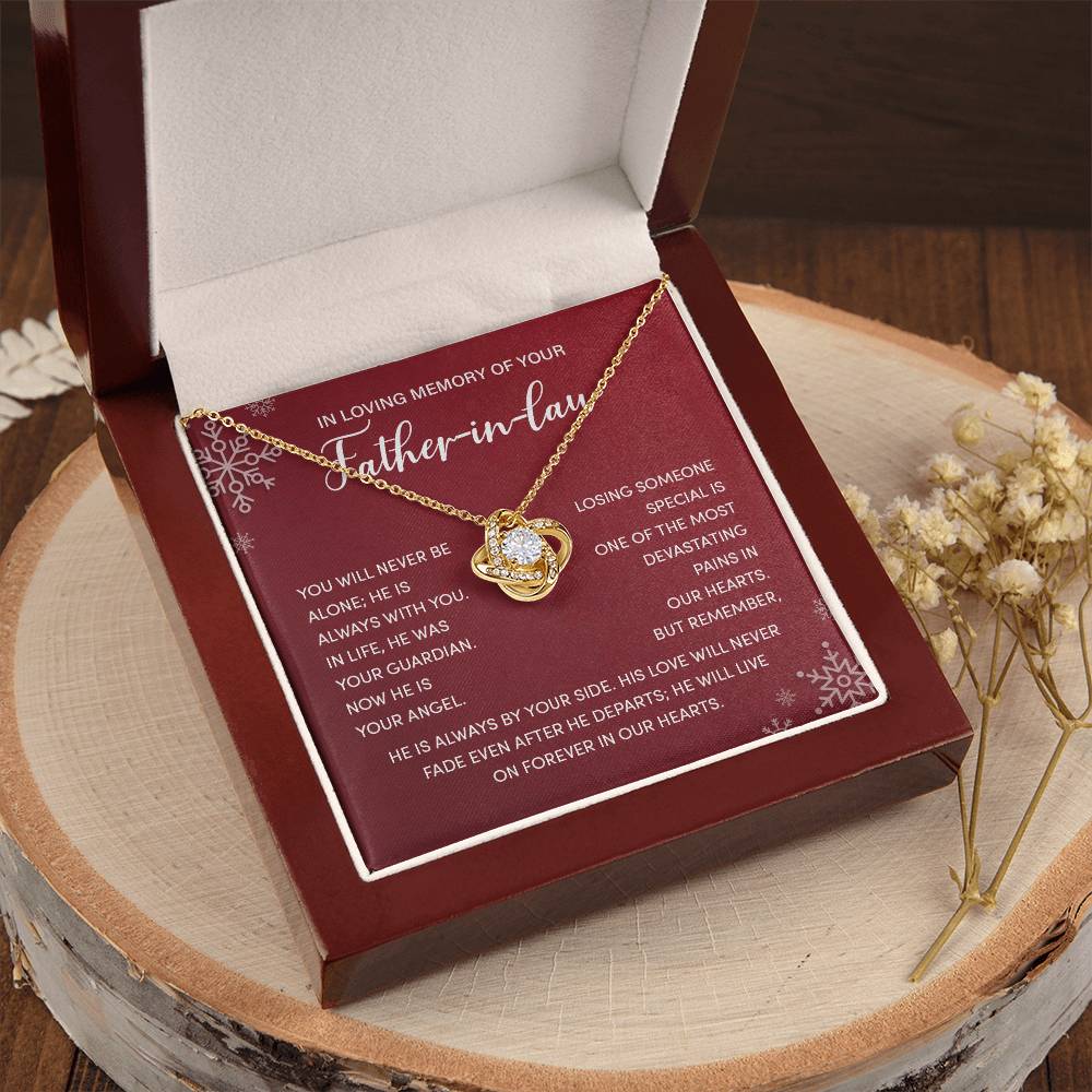 Christmas Memorial Necklace for Father-in-Law