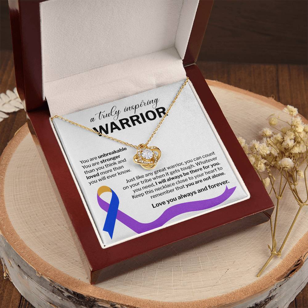 Inspiring Warrior Necklace Gift with Message Card