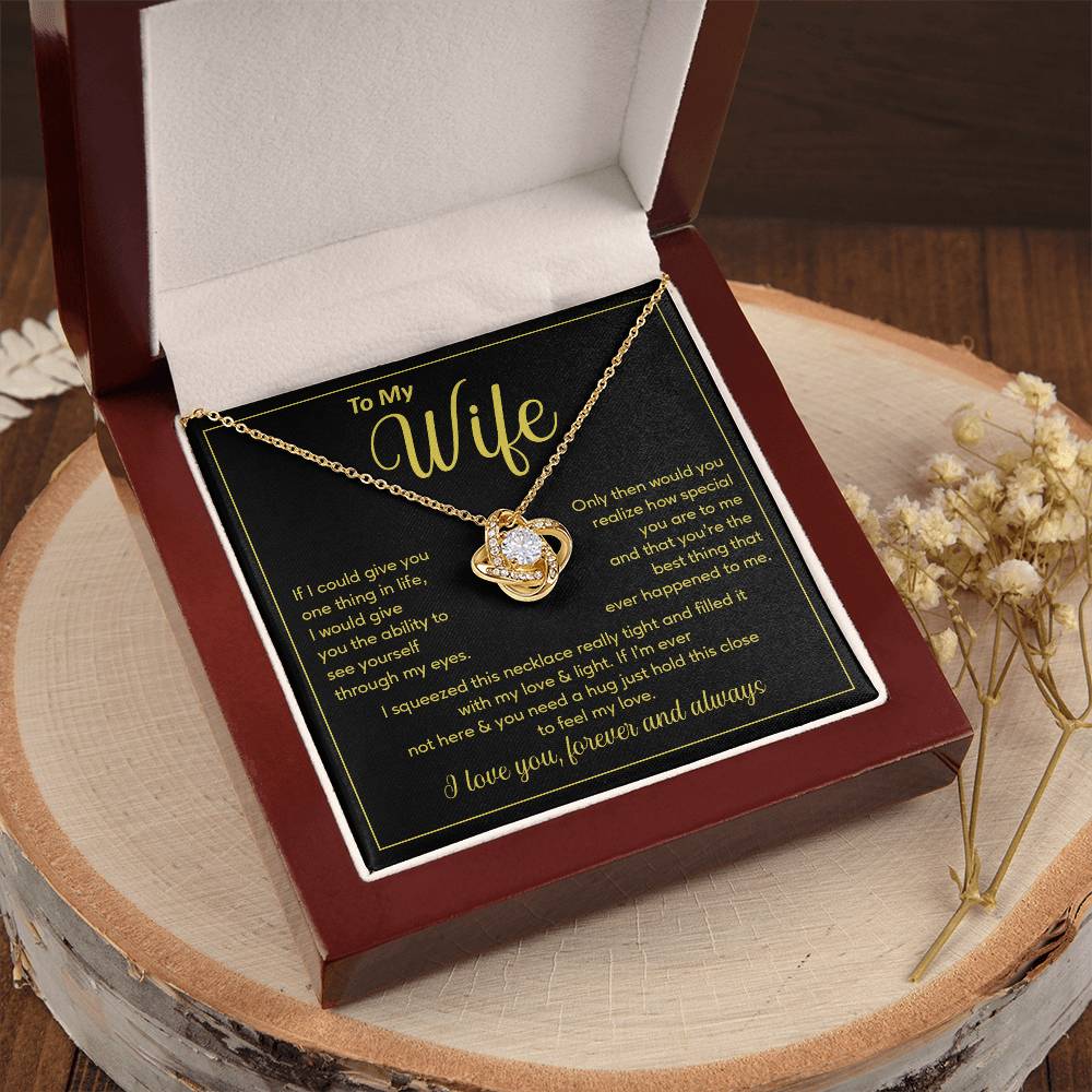 Wife Necklace Gift – See Yourself Through My Eyes