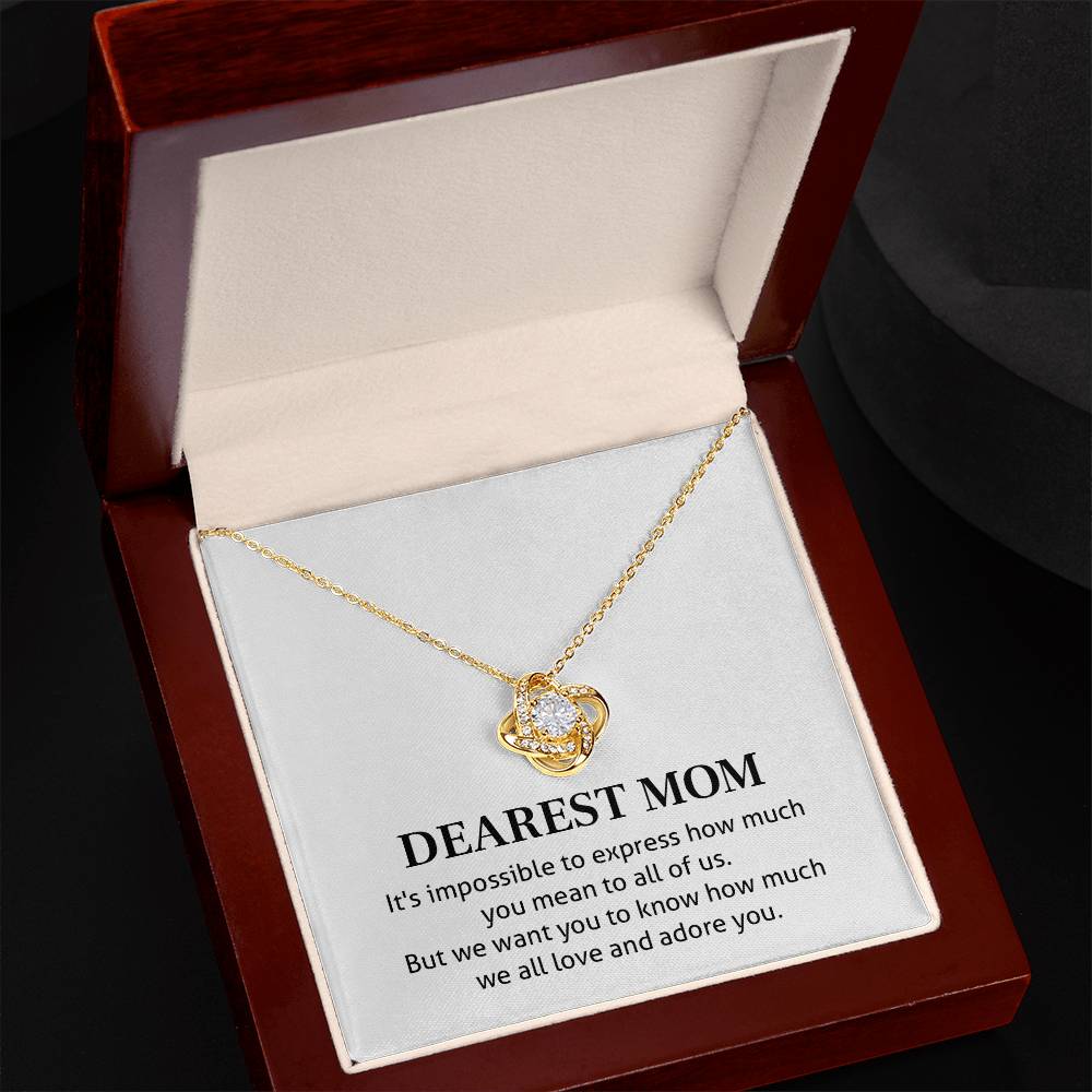 Dearest Mom – Meaningful Family Necklace Gift