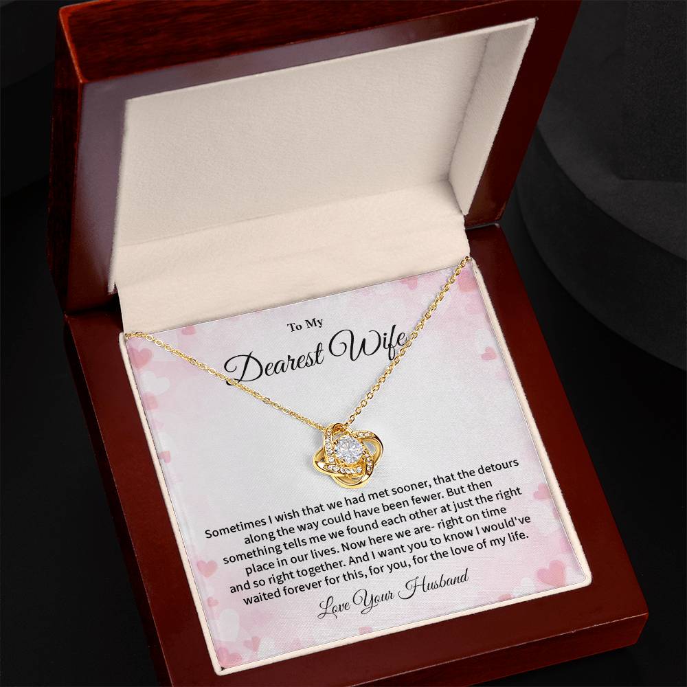Dearest Wife Necklace from Husband – Romantic Jewelry Gift Box