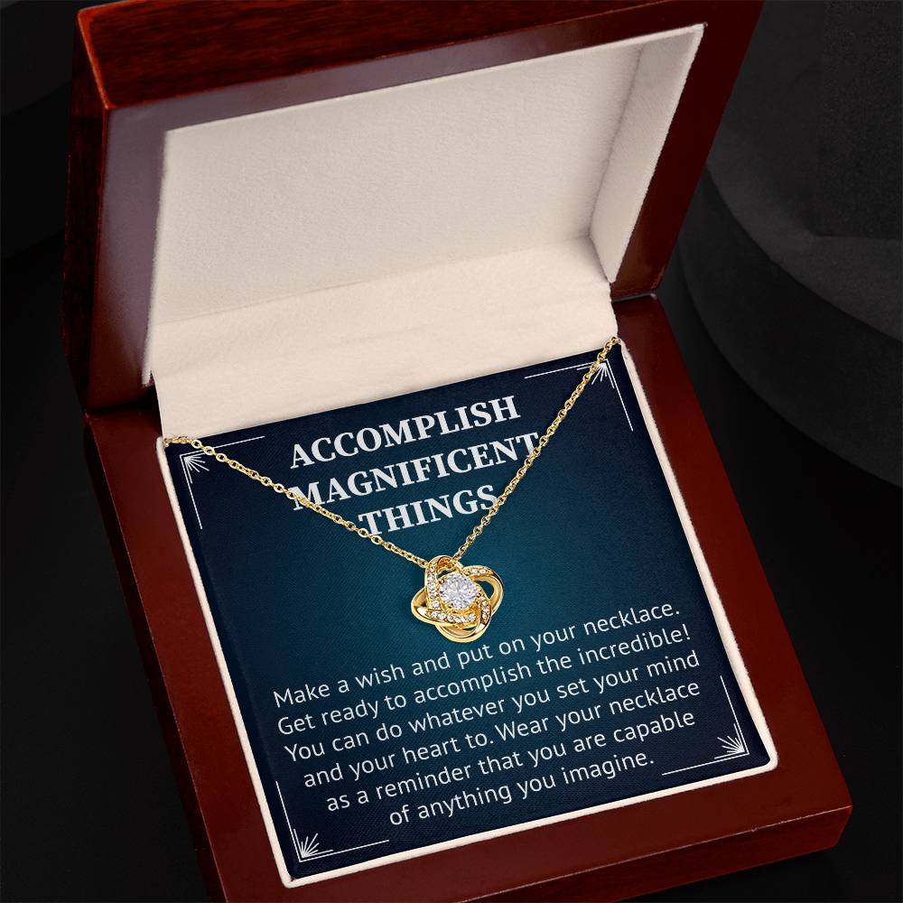 Accomplish Magnificent Things Necklace For Best Friend, Happy Friendshipday Necklace.