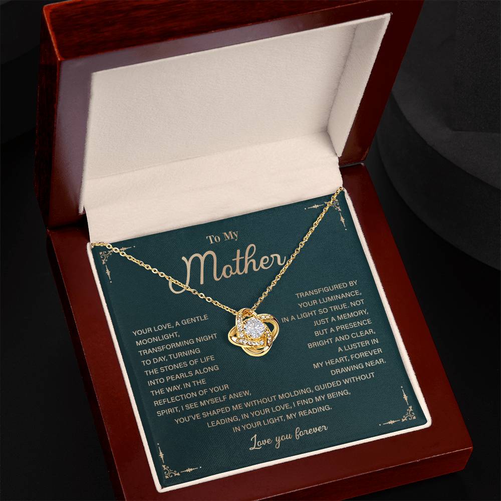 To My Mother Necklace Gift with Heartfelt Message Card
