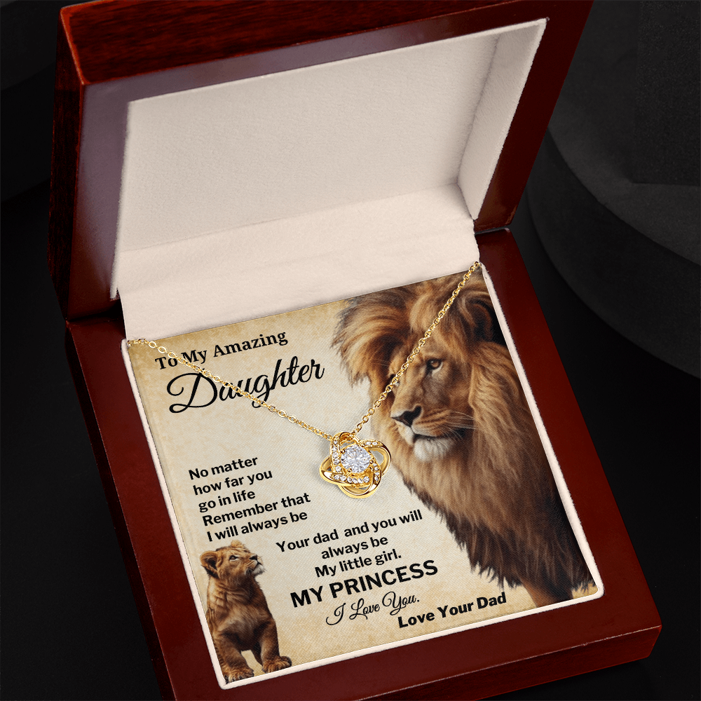 Gift for Daughter from Dad My Princess Jewelry with Heartfelt insert Card