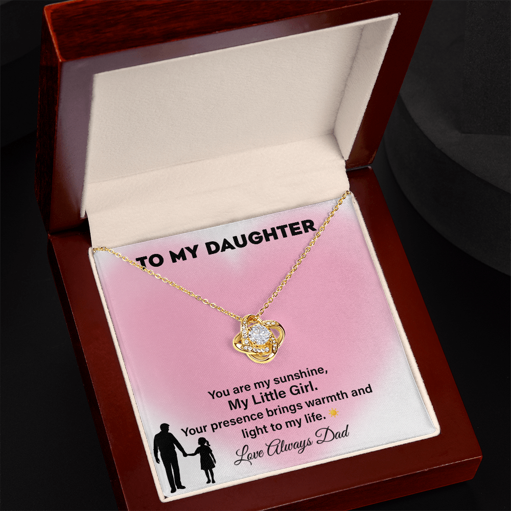 To My Daughter Necklace Sunshine Gift from Dad