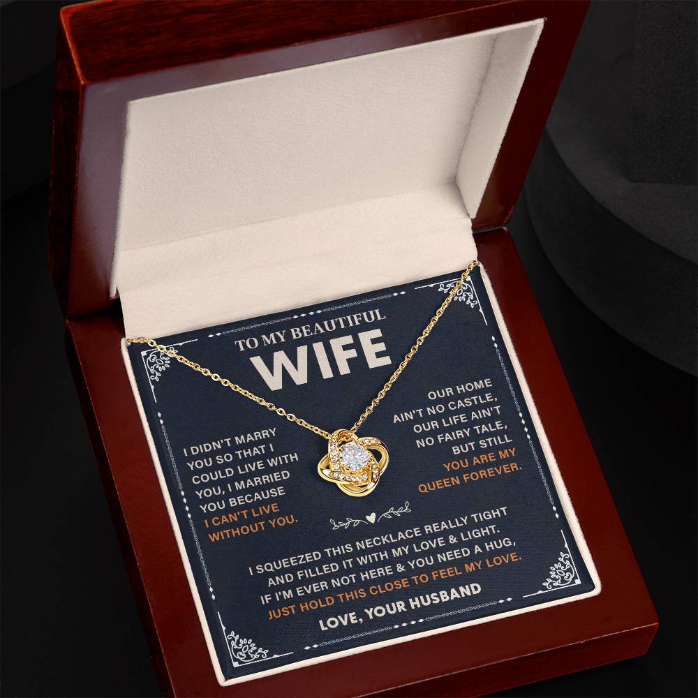 Wife Necklace Gift – Love Message from Husband