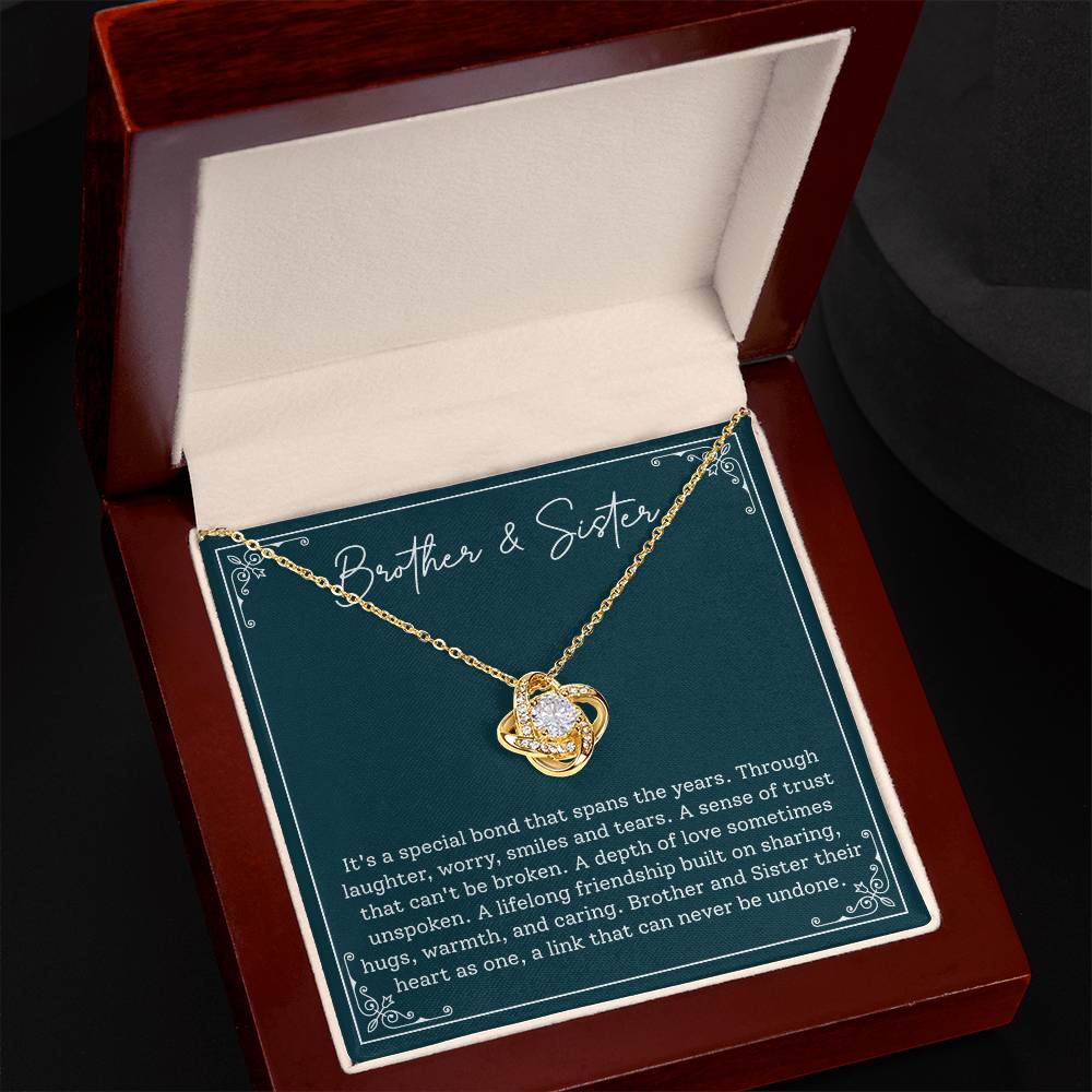 Brother & Sister - Heartfelt Gift, Emotional Keepsake Celebrating Lifelong Bond, Unbreakable Love And Friendship Token