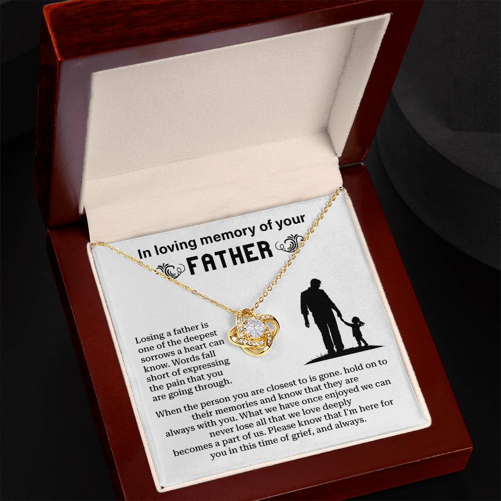 In Loving Memory Of Your Father Memorial Necklace Gift Sentimental Jewelry For Loss Of Father Emotional Keepsake For Remembrance Jewelry Gift For Memorial Special Gift For Grieving Family Unique Gift For Remembrance Emotional Connection Necklace