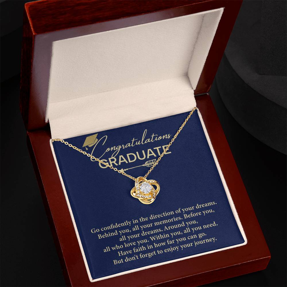 Graduation Necklace Gift For Women With Message Card